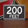 200 Feet Metal Sign Golf Course Yardage Marker Country Club Driving Range view 1