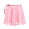 Alvivi Children's Girls Chiffon Ballet Dance Wrap Around Skirt Kids Sports Skate Leotards Tutu Skirts Pink 8-12 view 1