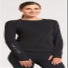 Solbari UPF 50+ Women's Sun Protection Long Sleeve Rashguard Aqua Sport Collection - X-Large - Black - UV Protection, Sun Protective view 3