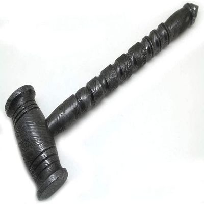 Wild Turkey Handmade Exclusive Full Damascus Steel Hammer Great Piece of Art Fully Functional (H3)
