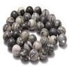 AD Beads Natural Gemstone Smooth Round Loose Beads 15 6mm 8mm 10mm (6mm, Spider Web Jasper) view 1