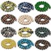 AD Beads Natural Gemstone Smooth Round Loose Beads 15 6mm 8mm 10mm (6mm, Spider Web Jasper) view 3