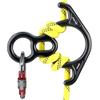 50KN Rescue Figure, 8 Descender Large Bent-Ear Belaying and Rappelling Gear Belay Device Climbing for Rock Climbing Peak Rescue 7075 Aluminum Alloy (Black) view 2