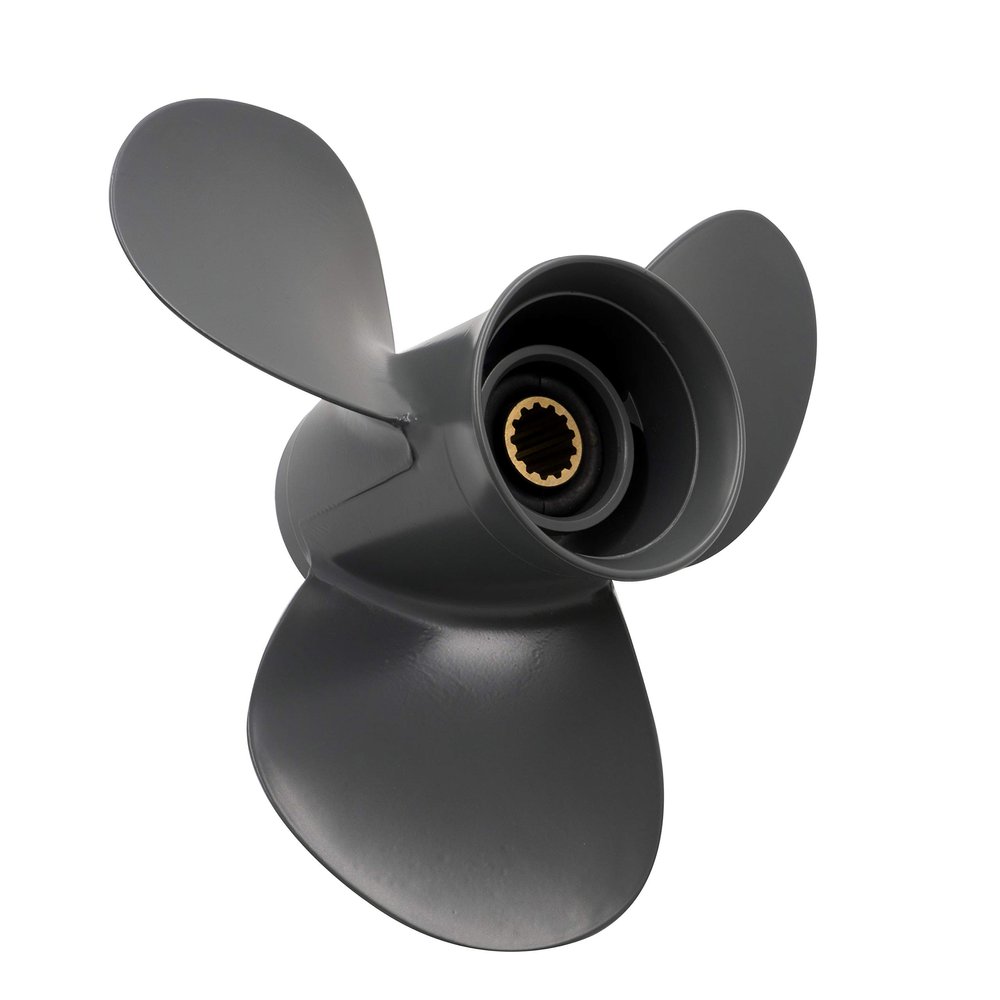 Aluminum 3 Blade Outboard Propeller Replacement for Honda 35-60HP 13 Spline Tooth 11 1/4(Dia) x14(Pitch) with 13 Spline Tooth, 59130-ZV5-014AH