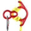 50KN Rescue Figure, 8 Descender Large Bent-Ear Belaying and Rappelling Gear Belay Device Climbing for Rock Climbing Peak Rescue 7075 Aluminum Alloy (Red) view 2