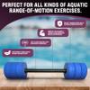 Kemp USA Aquatic Bar Float - 26 Inch Soft Foam Padded Dumbbell Set for Swimming Pool, Water Aerobics & Fitness Exercise - Non-Water Absorbing, Designed for All Ages. view 2