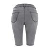 THUNDER STAR Womens Denim Ripped Bermuda Shorts Distressed Knee Length Stretch Short Jeans Grey S view 2