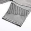 THUNDER STAR Womens Denim Ripped Bermuda Shorts Distressed Knee Length Stretch Short Jeans Grey S view 4