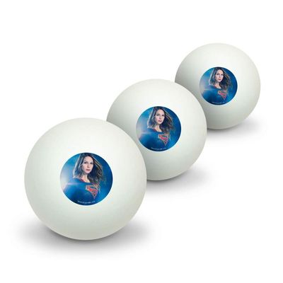 GRAPHICS & MORE Supergirl TV Series Supergirl Character Novelty Table Tennis Ping Pong Ball 3 Pack