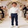 Boys Navy Blue Suit Pants for Kids Formal Dress Pants Wedding Easter Trousers for Casual School Uniform Pants Size 4 view 2