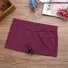 Freebily Girls Boy-Cut Slim Fit Yoga Cheer Volleyball Hot Shorts Low Rise Gymnastics Dance Running Booty Bottom Underwear V-Front Burgundy 10 view 2