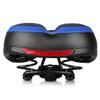 MTBHOME Dual Spring Mountain Bike Saddle Memory Foam Cushion Padded Bicycle Seat with Reflective Sticker and Central Relief Zone (Blue) view 1