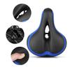 MTBHOME Dual Spring Mountain Bike Saddle Memory Foam Cushion Padded Bicycle Seat with Reflective Sticker and Central Relief Zone (Blue) view 4