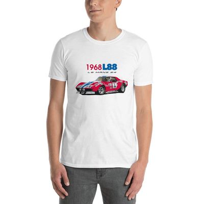1968 C3 Vette L88 RED/Nart Race Car Historic auto Racing Shirt