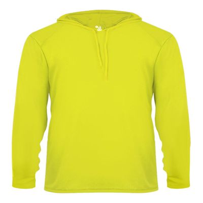 B-Core L/S Hood Tee Safety Yellow X-Small