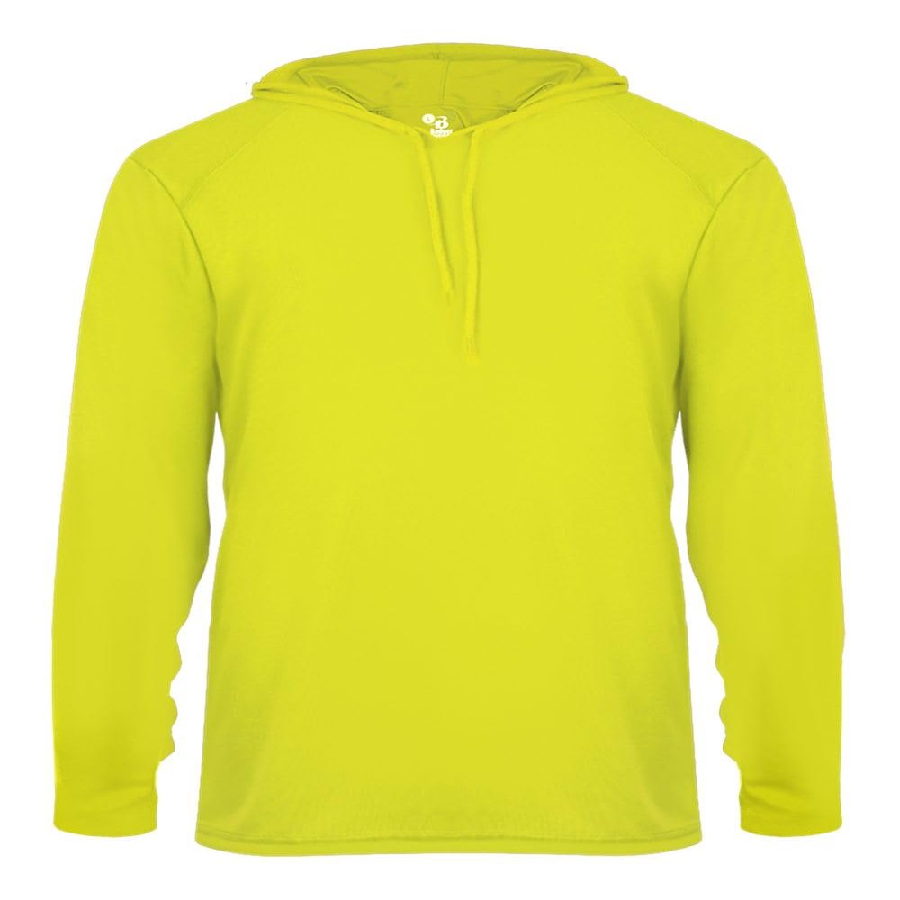 B-Core L/S Hood Tee Safety Yellow X-Small