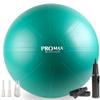 SmarterLife PRO MAX Exercise Ball for Stability Workout, Fitness, Pregnancy, Yoga, Pilates, Home Gym, Physical Therapy, Birthing, Balance Ball Chair (75 cm, Turquoise) view 1