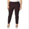 Briggs New York Women's Super Stretch Millennium Welt Pocket Pull On Career Pant Pants, Dark Pickled Beet, 16 view 1