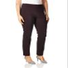 Briggs New York Women's Super Stretch Millennium Welt Pocket Pull On Career Pant Pants, Dark Pickled Beet, 16 view 2