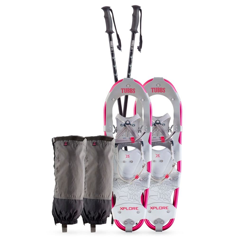 Tubbs Women Xplore Kit, Color: Rasberry Red, Size: 25 (X19010060125W)