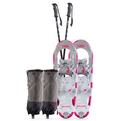 TUBBS Women Xplore Kit, Color: Rasberry Red, Size: 21 (X19010060121W)