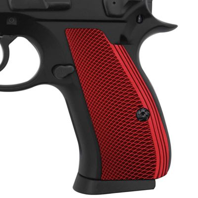 Cool Hand Aluminum Grips for CZ 75/85 Compact, CZ P-01, P100, C100T100, PCR, CZ 75 D, Screws Included, SPC-PN-AR