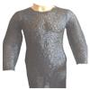 Medieval XL Chainmail Shirt Flat Riveted with Solid Ring 8 mm Maille Hauberk ABS (Original Oiled) view 1