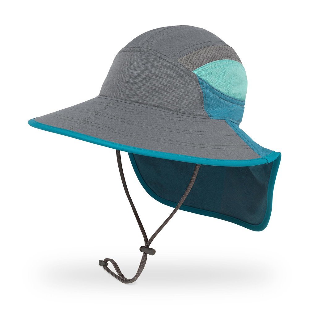 Sunday Afternoons Boy Kids` Ultra Adventure Hat, Cinder/Blue Mountain, M