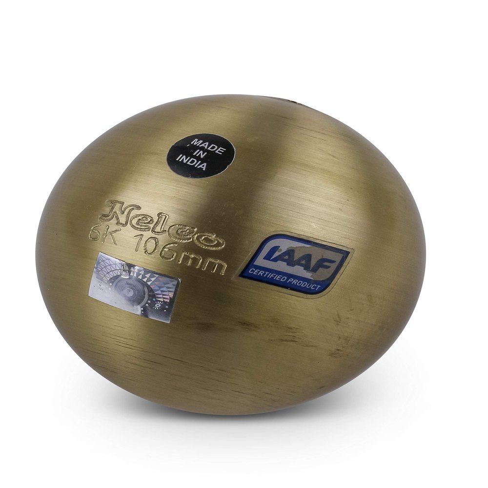 Nelco Brass Competition Shot - 6.00 kg - 106 mm - IAAF