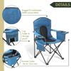 ARROWHEAD OUTDOOR Portable Folding Camping Quad Chair w/ 4-Can Cooler, Cup-Holder, Heavy-Duty Carrying Bag, Padded Armrests, Supports up to 330lbs view 4