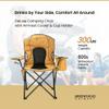ARROWHEAD OUTDOOR Portable Folding Camping Quad Chair w/ 4-Can Cooler, Cup-Holder, Heavy-Duty Carrying Bag, Padded Armrests, Supports up to 330lbs view 4