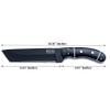 GCS Handmade G10Handle D2 Tool Steel Tactical knife Hunting Knife Camp Knife with leather sheath Full tang blade designed for Hunting & EDC GCS 228 view 2