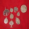 8pc set"tree" charms in antique silver style (BC151) view 1