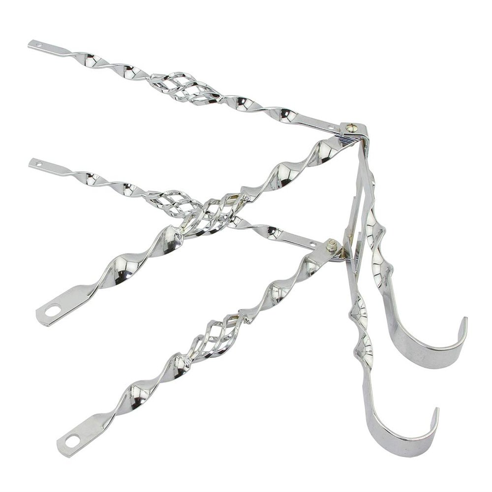 Alta 26" Twisted Lowrider Cage Twist Continental Spare Tire Kit, Multiple Colors (Chrome)