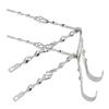 Alta 26" Twisted Lowrider Cage Twist Continental Spare Tire Kit, Multiple Colors (Chrome) view 1