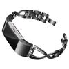 Mtozon Bands Compatible with Fitbit Charge 2, Slim Bling Metal Bands with Rhinestone Replacement Bracelet Women, Black view 1