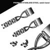 Mtozon Bands Compatible with Fitbit Charge 2, Slim Bling Metal Bands with Rhinestone Replacement Bracelet Women, Black view 4