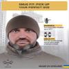 2SBR 2SABERS Warm Lightweight 170 Fleece Watch Cap - Men Women - Outdoor Skull Beanie Hat Olive Green view 3