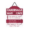FOCO NFL Arizona Cardinals Wood SignWood Man Cave Sign, Team Colors, One Size view 1