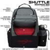 MVP Disc Sports Shuttle Disc Golf Backpack Bag (Gray/Red) view 2