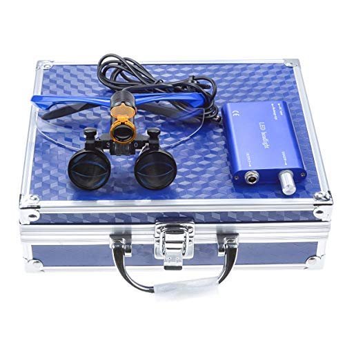 Aries Outlets 5W Headlight With Clip Filter Headlamp for 3.5X 420MM Loupe Aluminum Box DY-007 (Blue)