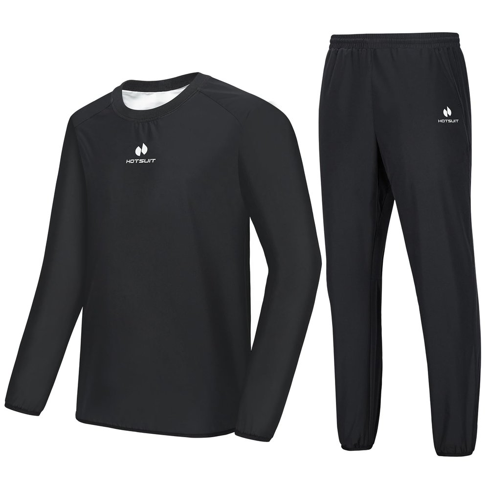 HOTSUIT Sauna Suit Men Anti Rip Sweat Suits Gym Boxing Workout Jackets Pants