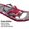 MSR Lightning Ascent Women's Backcountry & Mountaineering Snowshoes with Paragon Bindings, 22 Inch Pair, Raspberry view 4