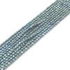 2mm Round Faceted Small Jewelry Loose Gemstone Beads Strand 15" Natural Stone for Necklace Bracelet DIY Design (#29 Green Hematite) view 3