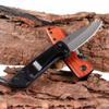 Blade Folding Wooden Handle Top Tactical Hunting Knife Survival view 4