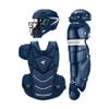 Easton | JEN SCHRO THE VERY BEST Fastpitch Softball Catcher's Equipment | Box Set | NOCSAE Certified | Small | Navy view 1