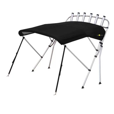 Oceansouth Breakwater Sportz Bimini Top with Rocket Launcher 4ft Length (Black, Mounting Width 59"-67")