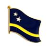 Curacao Flag Lapel Pin; One International Waving World Flag Pin Badge Patriotic Country Hat Lapel Badge (Curacao) view 1