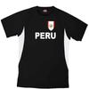 Custom Peru Soccer Jersey Adult 2X-Large in White and Black view 1