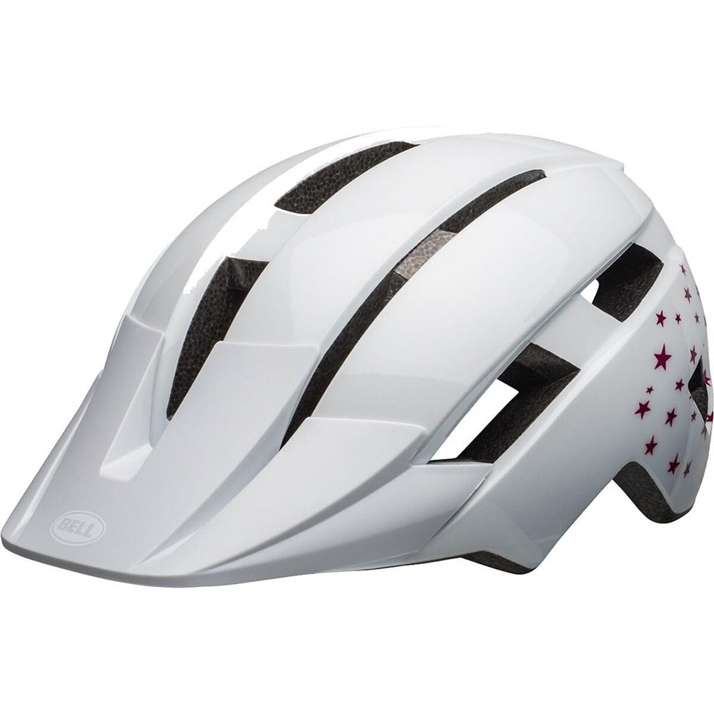 Bell Sidetrack II Youth Youth Bike Helmet - Stars Gloss White (2022), Universal Youth (50-57 cm)